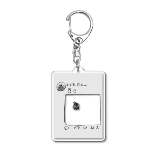 どこでも毛玉王 Acrylic Key Chain