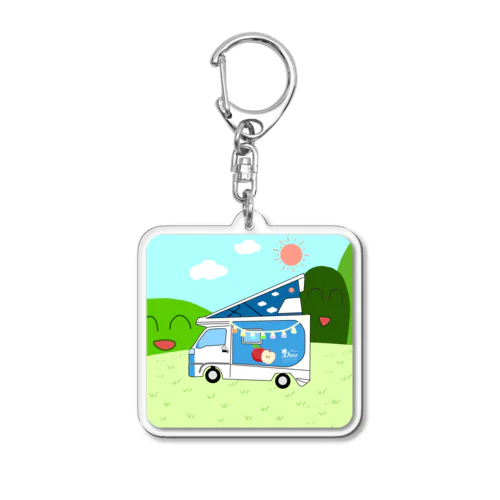 さおりんごちゃんのさおりん号でキャンプ気分 Acrylic Key Chain