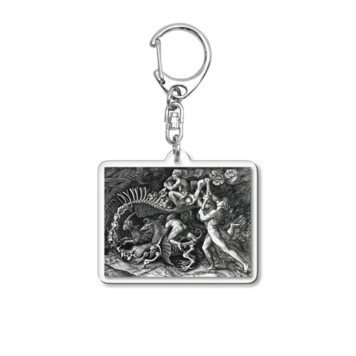 魔女の巡業 [切り取り]、アゴスティーノ・ヴェネツィアーノ 1520年頃 Acrylic Key Chain