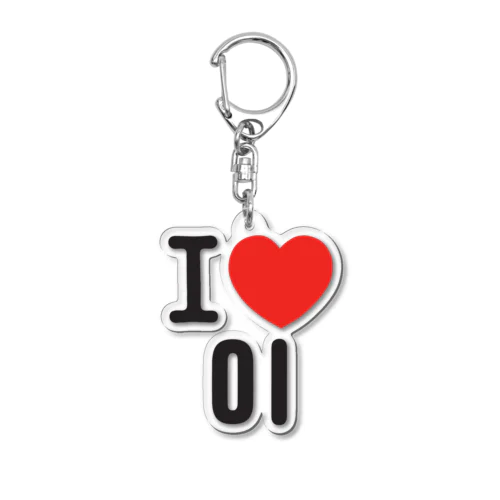 I LOVE 이-I LOVE 李・イ- ロゴ Acrylic Key Chain