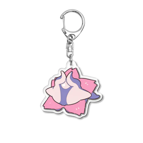 桜カラー星喰ちゃん Acrylic Key Chain