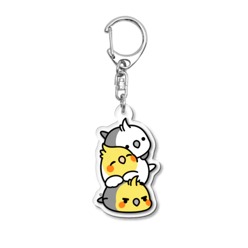 Chubby Bird オカメ団子　オカメインコ Acrylic Key Chain