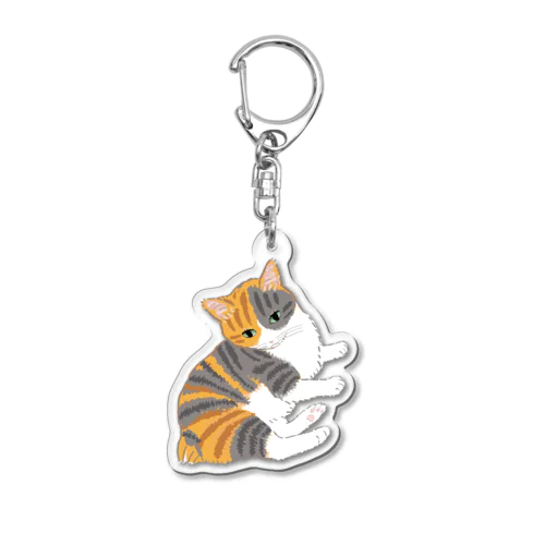 ぼんやり猫 Acrylic Key Chain