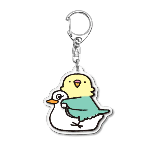 インコちゃん うんこ出た Acrylic Key Chain