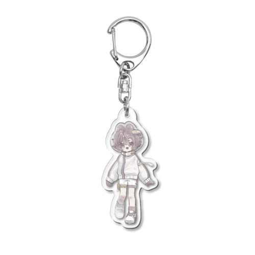 宇宙うさぎくんが立ってるやつ Acrylic Key Chain