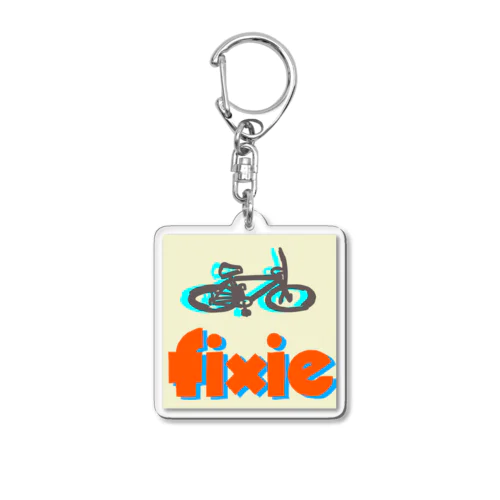 fixie Acrylic Key Chain