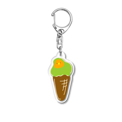 アイスクリームになった Acrylic Key Chain