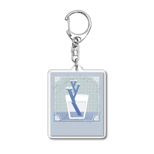 GLASS💙めっきゃわ💙らぶり~~~💙 Acrylic Key Chain