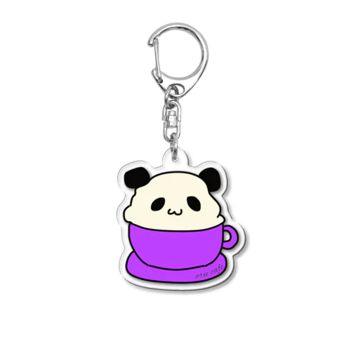 パンダラテ　パープル Acrylic Key Chain