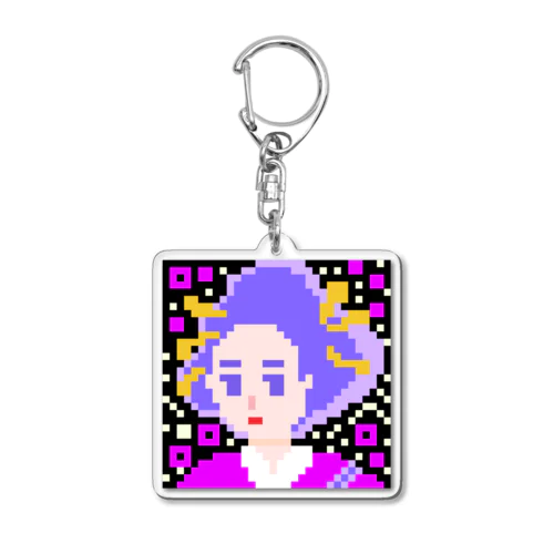 PGC QR パープル Acrylic Key Chain