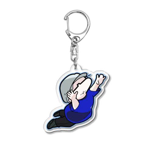 ふわってなってる136さん（青） Acrylic Key Chain