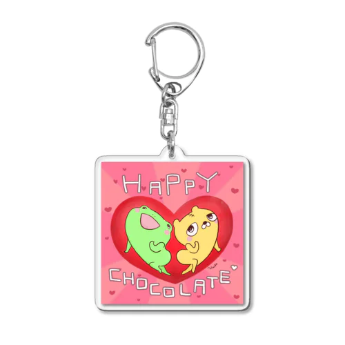 けろとらがラブをおとどけ〜💕 Acrylic Key Chain