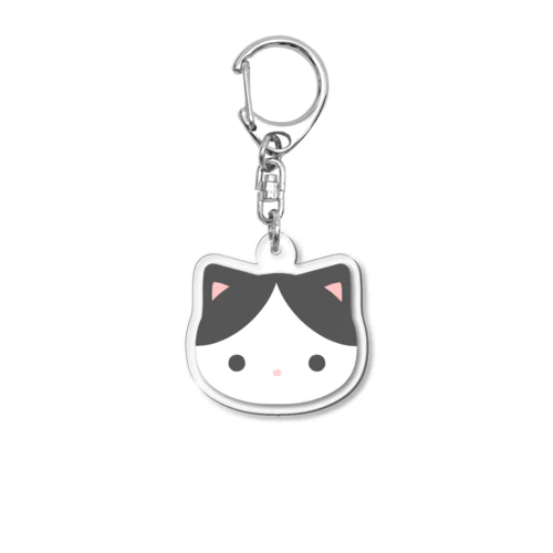 うちのねこ(黒ぶち) Acrylic Key Chain