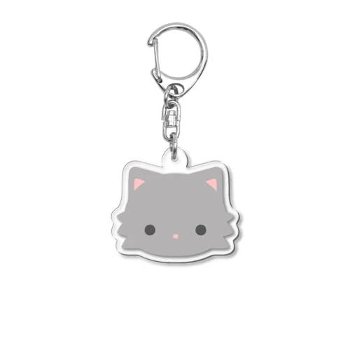 うちのねこ(チンチラシルバー) Acrylic Key Chain