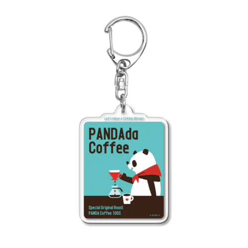 パンダコーヒー Acrylic Key Chain