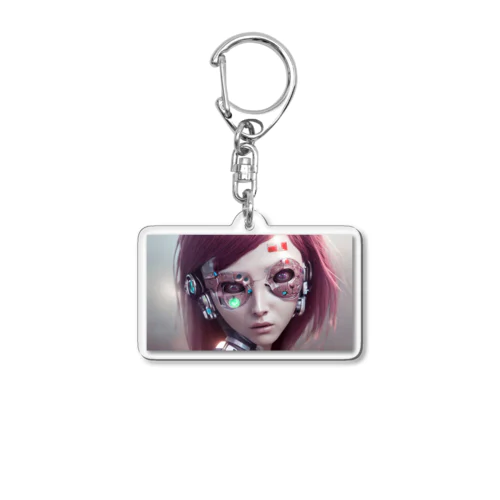 サイボーグの少女 Acrylic Key Chain