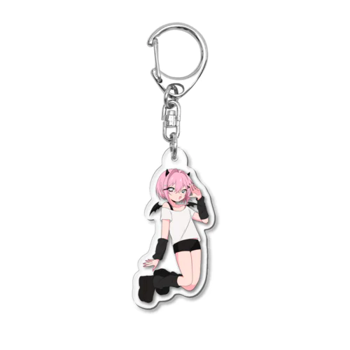 とびだせあくま Acrylic Key Chain