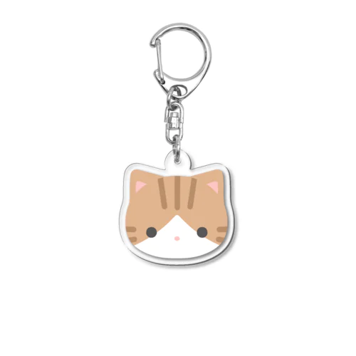 うちのねこ(茶トラ白) Acrylic Key Chain