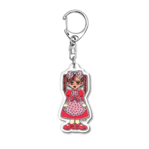 おしゃれピンク杏ちゃん Acrylic Key Chain