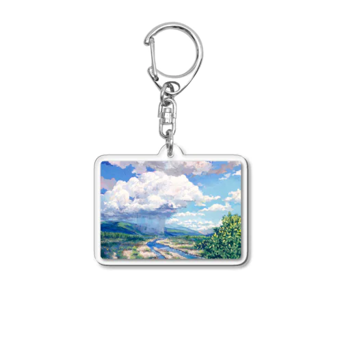 アクリル系／今あの場所にいたら、雨に打たれているんだよな Acrylic Key Chain