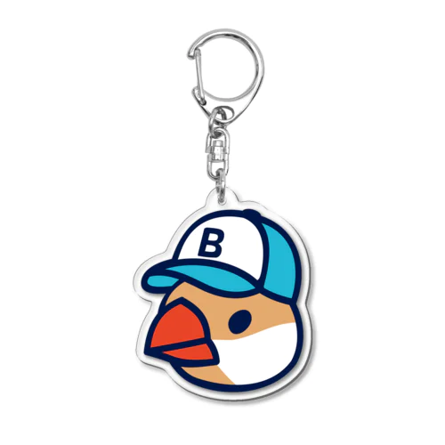 キャップの文鳥 Acrylic Key Chain