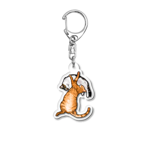 ペアねこ　まくら Acrylic Key Chain