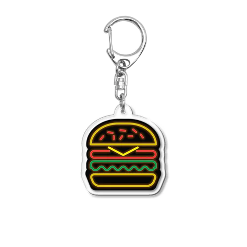 ネオンハンバーガー　キーホルダー Acrylic Key Chain