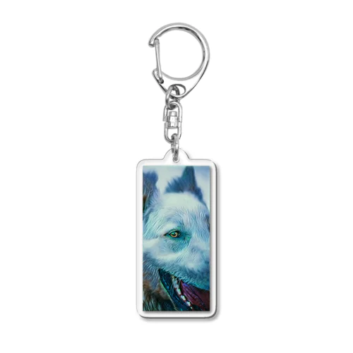 ホアイトシェパードドアップ Acrylic Key Chain