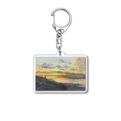 【沖縄風景画】知念半島の朝焼け Acrylic Key Chain