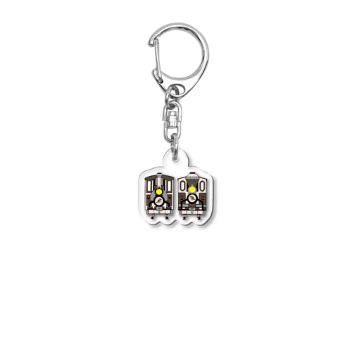 ちゅんころ機関車【ちゅんころ商会、雀、すずめ、スズメ、野鳥、小鳥】 Acrylic Key Chain