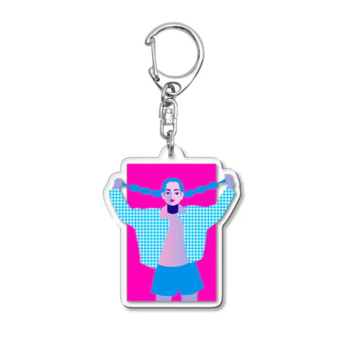 キカガクガール #三つ編み Acrylic Key Chain