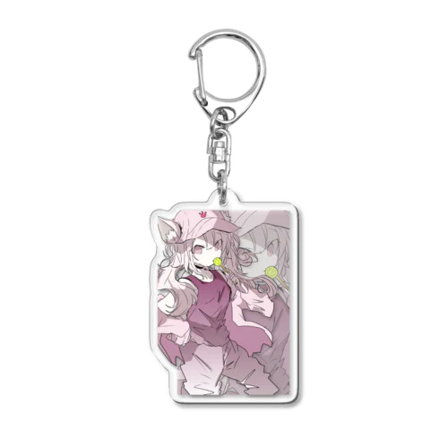 ケモミミツインテ少女 Acrylic Key Chain