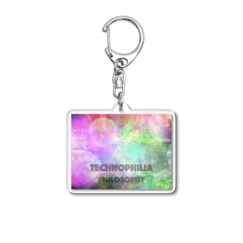 laser painting Acrylic Key Chain