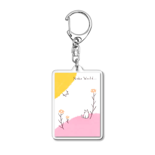 Neko world (猫の世界) Acrylic Key Chain