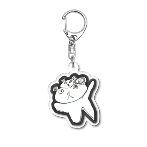 パンダのお面をつけたパンダ Acrylic Key Chain