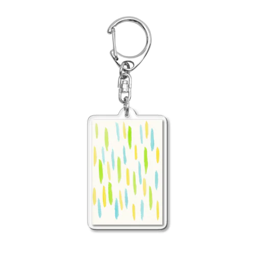 カラフルな雨 Acrylic Key Chain