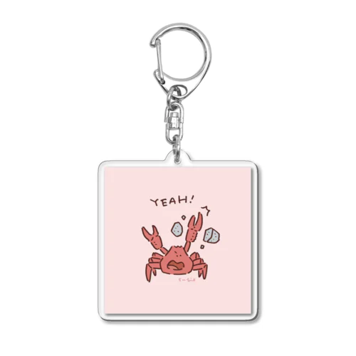 ジャンケンの常識を覆すカニ Acrylic Key Chain