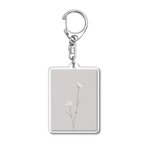 two pinkcarnation , sakura milk tea . Acrylic Key Chain