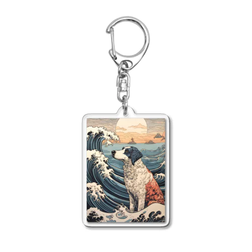 "UKIYOE" DOG（フルスケール） Acrylic Key Chain