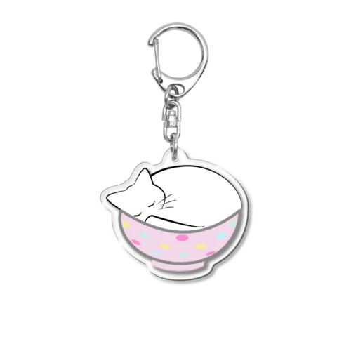 ねこ丼 Acrylic Key Chain