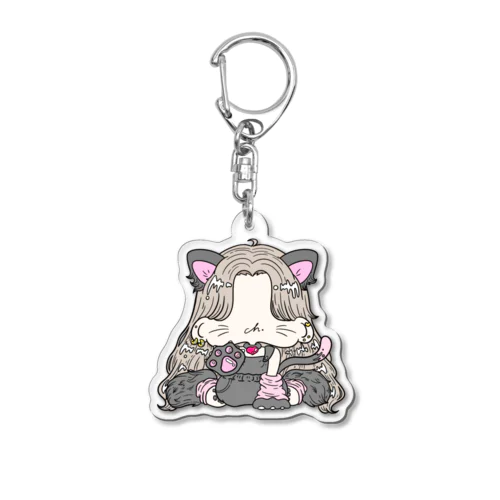 🧿ほくろ🧿のにゃんこ Acrylic Key Chain