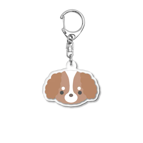 うちのわんこ(PC茶プードル) Acrylic Key Chain