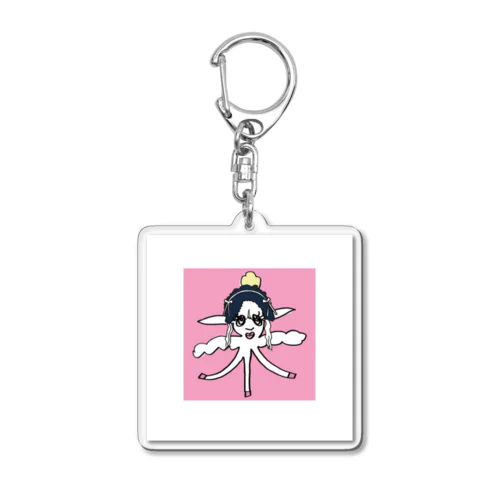 毛皮にくるまる？羊ちゃん Acrylic Key Chain