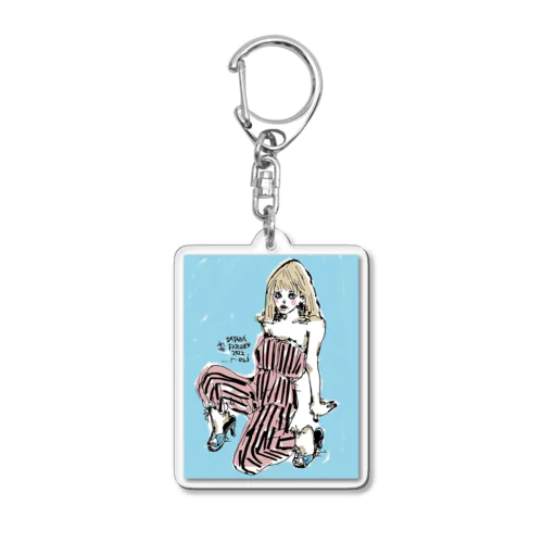 ぶろんでぃー。 Acrylic Key Chain