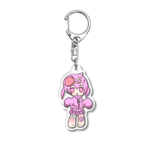 ジャージの天使ちゃん ピンク Acrylic Key Chain