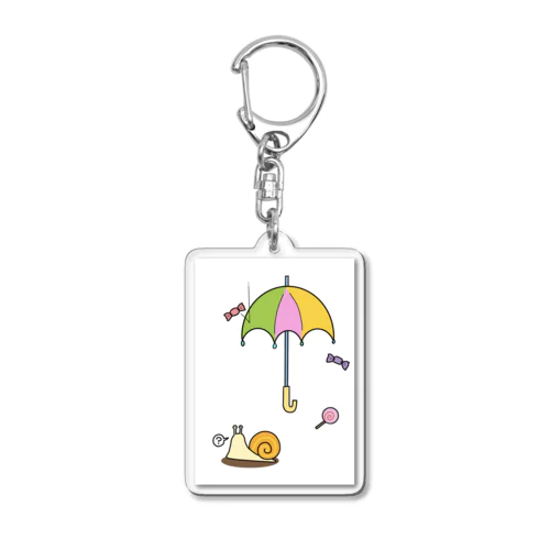 あめあめふれふれ Acrylic Key Chain