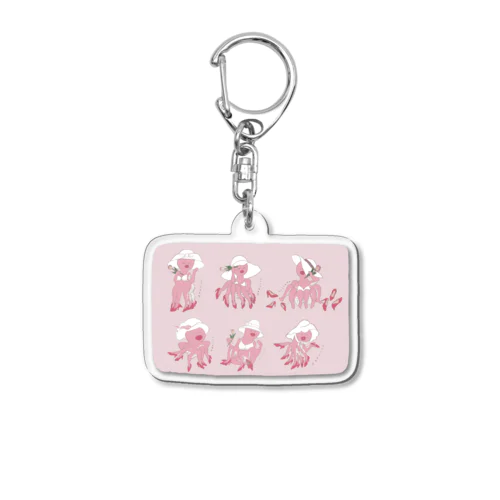 蛸大集合 Acrylic Key Chain