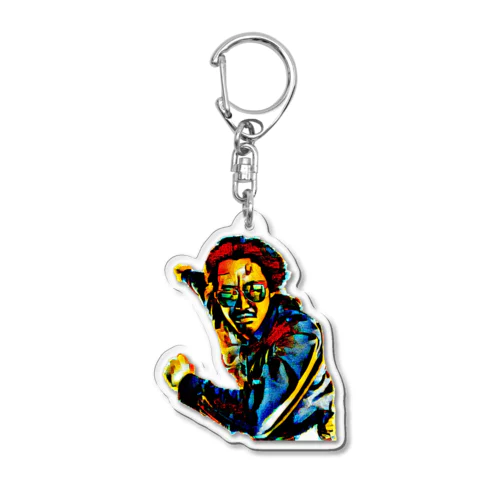 買い物に行く男 Acrylic Key Chain