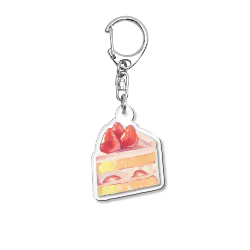 ショートケーキ Acrylic Key Chain