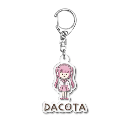 No.069 ふちゃん【黒ロゴ】 Acrylic Key Chain